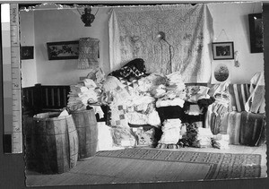 Shipment of linens and woven goods, China, ca.1910