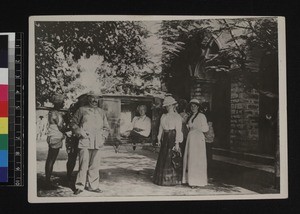 Group portrait of missionary party, India, ca. 1910-1920