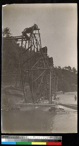 Water wheels for irrigation, Sichuan, China, ca.1900-1920