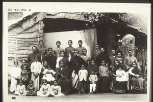 Christian marriage party in Mangalore. The father is Silas Gold, supervisor in the Kudroli tile-works