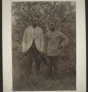 A Duala cook and his own assistant, baptised in Bali in 1908