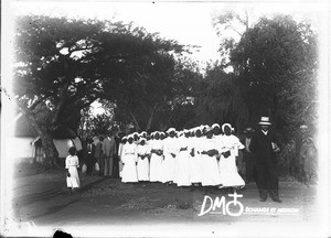 Procession of newly baptised people, Elim, Limpopo, South Africa, 1908