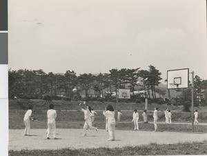 Students from Ibaraki Christian Schools Playing Sports, Ibaraki, Japan ca.1950-1965