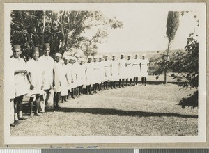 Hospital staff, Chogoria, Kenya, ca.1949