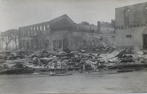 The city of Papeete after the bombardment of September 22, 1914