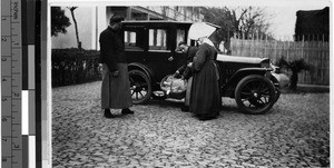 Mr. Lo and Shu with a Sister, Shanghai, China, 1935