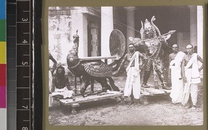 Idols in Hindu temple, Rameswaram, Tamil Nadu, India, s.d