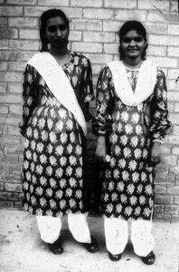 Danish Pathan Mission. The Gospel in Pakistan, 1954-1958. Students in the school uniform, Marda