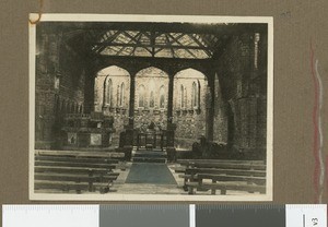 Church interior, Chogoria, Kenya, 1930