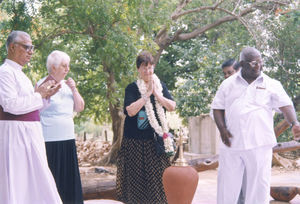 Tiruvannamalai, Tamil Nadu, South India. Dedication of the Dialogue Centre Quo Vadis, 2003. The