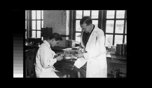 Mr. Spooner and his assistant doing research, Chengdu, Sichuan, China, ca.1944