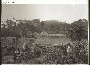 Ansicht von Ametschove (Togo) mit Missionsstation