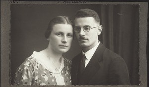 Brautpaar Gustav Trostel & Emmy Dunkel, 1932