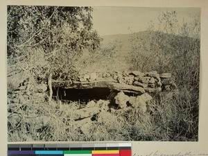 An open grave in Bara, Madagascar