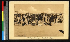 People slaughtering animals, Ethiopia, ca.1920-1940