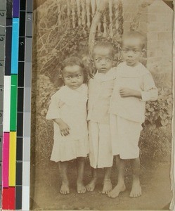 Marie Estera's three children, Madagascar, ca.1927