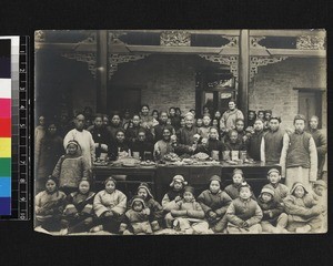 Group of Chinese Christians gathered at Christmas, China, 1905