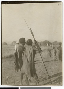 Afar people near the railway station, Ethiopia, 1927