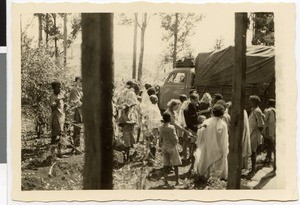 Arrival of Mrs. Hornbostel, Ayra, Ethiopia, 1952