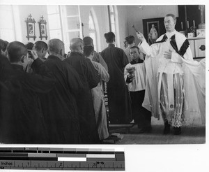 Fr. George D. Haggerty at Chiao Tou, China, 1940