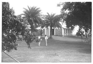 East Pakistan (from 1971 Bangladesh), apox. 1969. Amnura Church with the Norwegian Missionary H