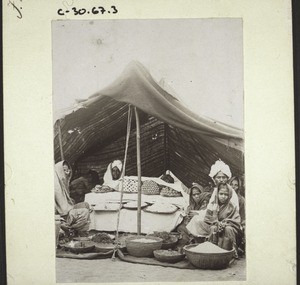 Confectioner in a tent, India