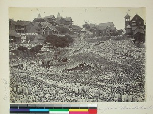 Queen Ranavalona III's last public speech, Andohalo, Antananarivo, Madagascar, 1895