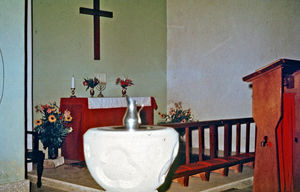 Danish Mission Church in Crater, Aden. The Church was burnt down October 2nd. 1965 under indepe