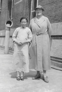 Helen Madsen and the blind Miss Chao Lai Chen by Helen Madsen's departure from Mukden 14 May 19