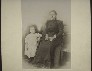 Armenian widow with her child