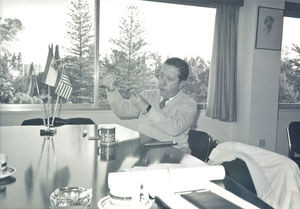 Family Bookshop Group 's Head Office in Limassol, Cyprus, managing director Rafiq Habib, 1983