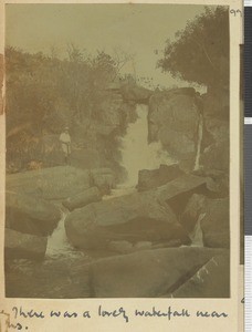 Waterfall, Morogoro region, Tanzania, November 1917