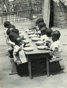 Meal in Ndoungue, Cameroon