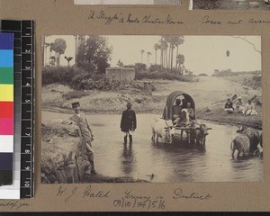 Missionary on travels, Tamil Nadu, India, ca. 1900-1910