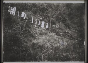 Chinesischer christlicher Leichenzug im Gänsemarsch