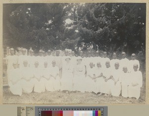 Girls and teachers, Livingstonia, Malawi, ca.1907