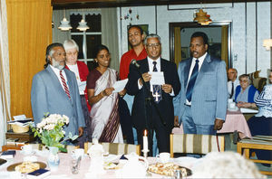 Council of Partners: Bishop John Franklin with Arcot Lutheran Church Choir: 2nd from left Janne