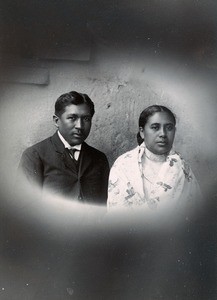 Reverend Joseph Rabetafika and his wife Razafimalala, in Madagascar