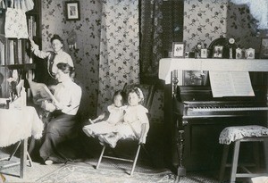 Interior of missionary house, in Madagascar