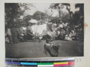 A Bara dancer, Morondava(?), Madagascar