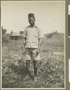 Portrait of Jason, senior hospital assistant, Chogoria, Kenya, 1934