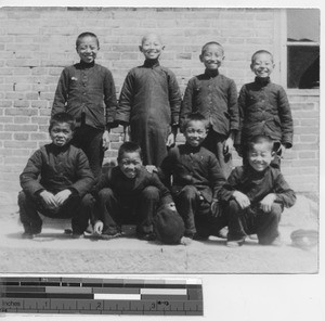 School boys at Andong, China, 1935