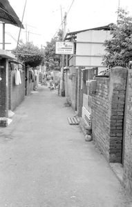 Taiwan Lutheran Church/TLC. Man Yi San Tun, Taichung. One of the narrow alleys, where Missionar