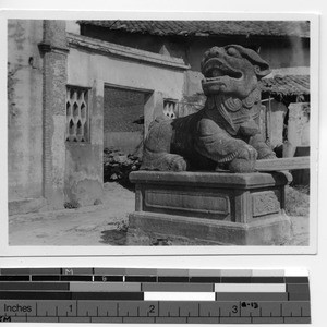 A pagan temple in Soule, China, 1934