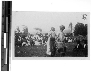 Children's play in Baziya. The sorcerer, South Africa East, 1930