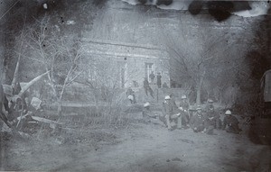 PEMS missionaries in the garden of a missionary house