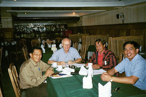 Deputy Secretary General of Danmission, Jørgen Nørgaard Pedersen meeting with President Ben Las