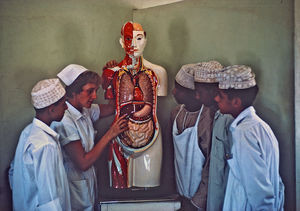 Missionary nurse Signe Jung at the American Mission Hospital in Muscat, Oman, 1968