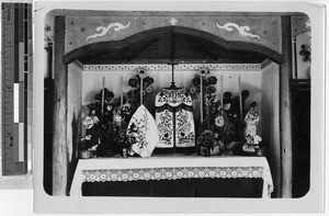 Altar in the Trappist novitiate, Hakodate, Japan, ca. 1920-1940