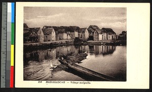 Riverside village, Madagascar, ca.1920-1940